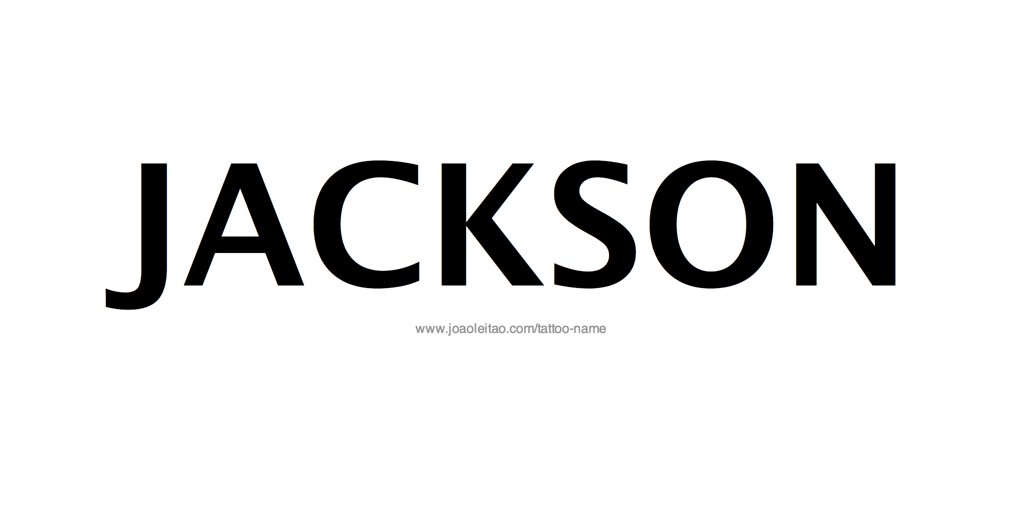 Jackson Name Tattoo Designs
